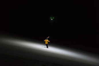 Night Drone Shooting - Crans-Montana